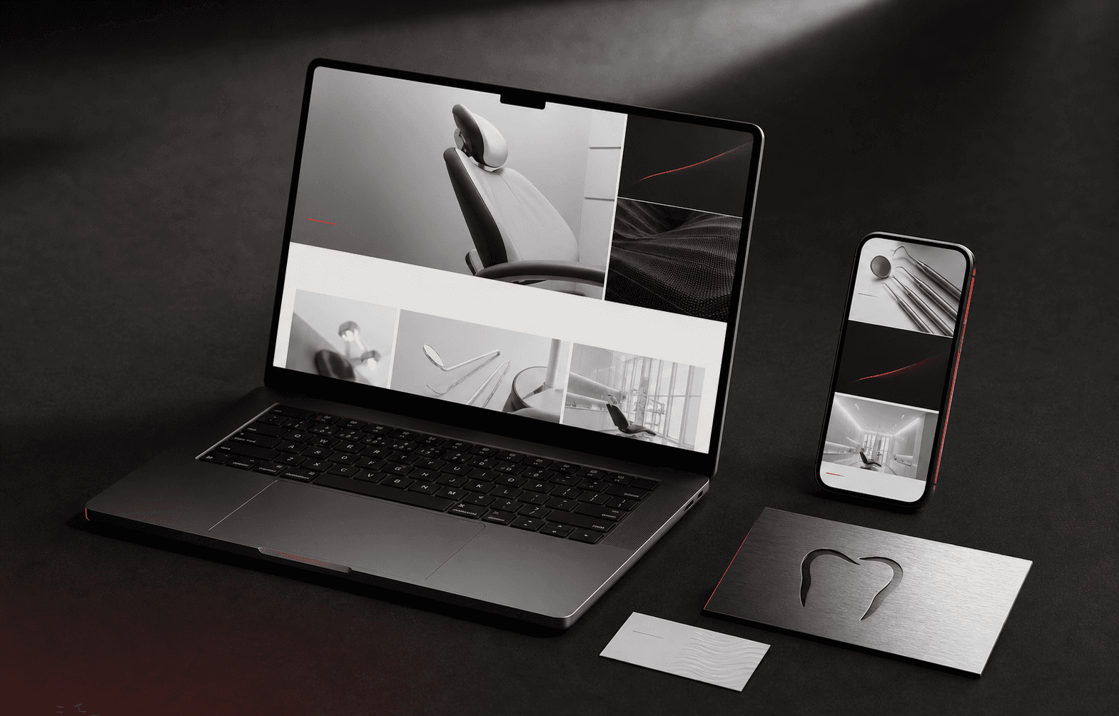 Mockup conceptual del proyecto Clínica Nova