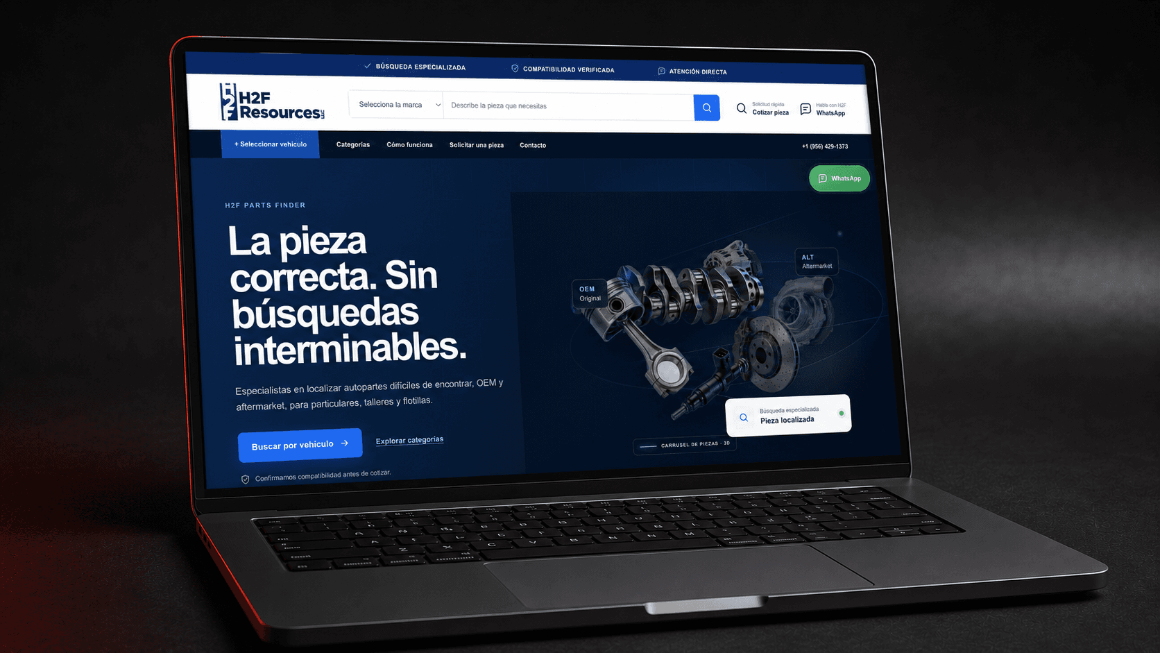 Vista del proyecto H2F Resources