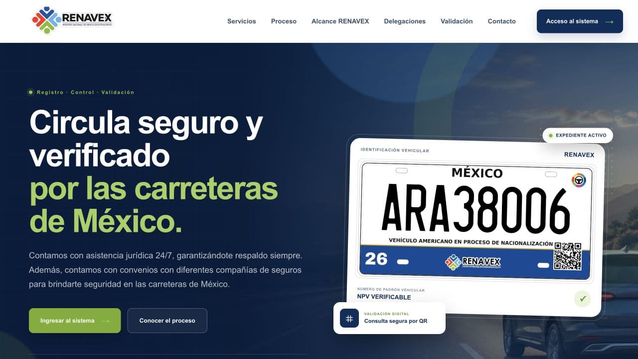 Evidencia 1 del proyecto RENAVEX