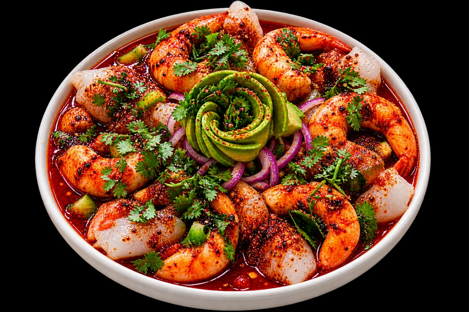 Aguachile rojo de camarón