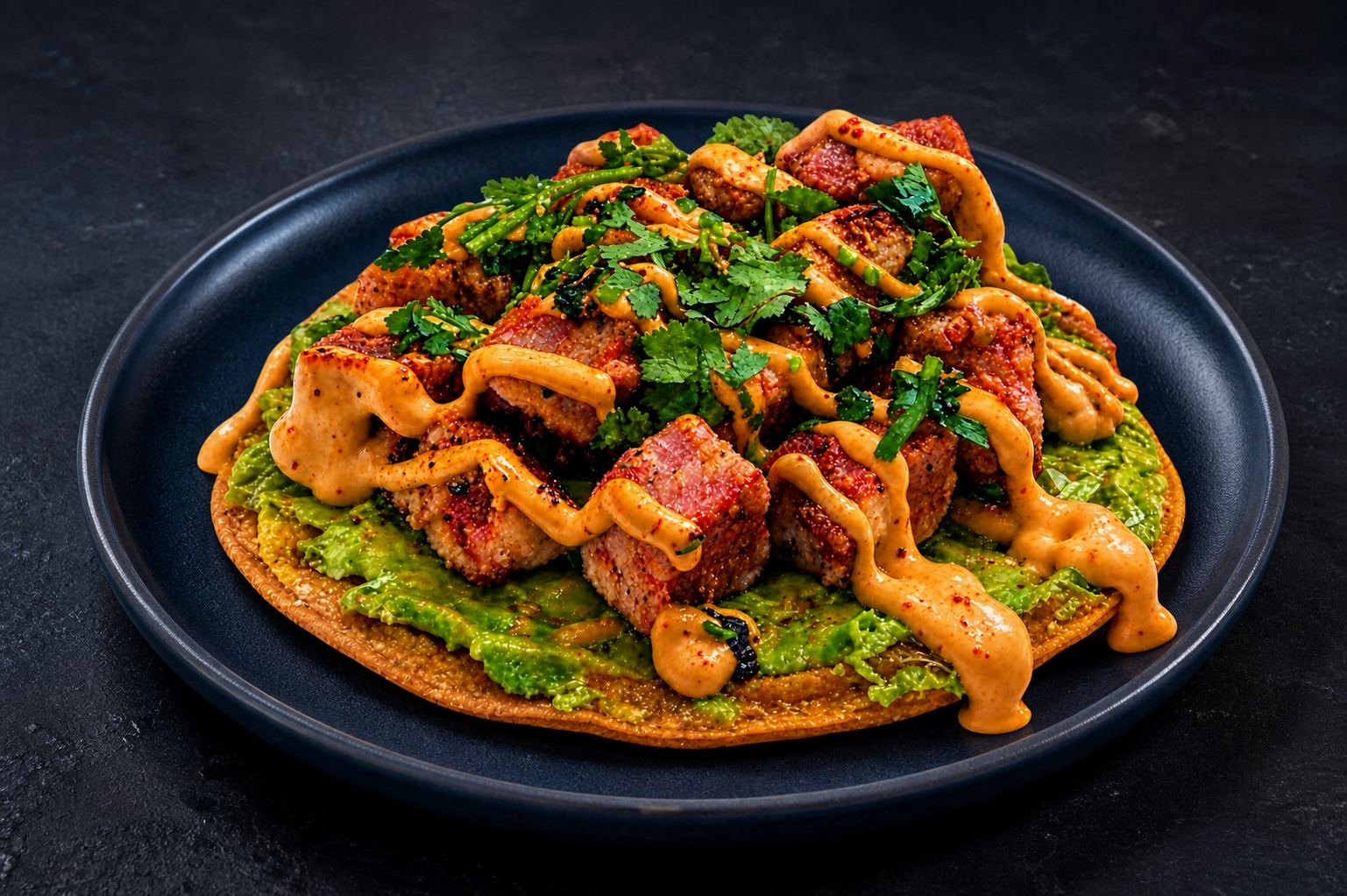 Tostada de Carnitas de Atún